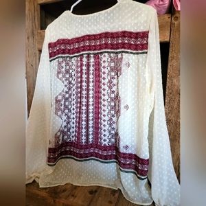 Women's XL sheet blouse